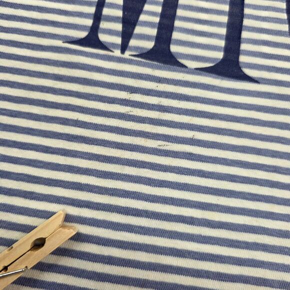 Vintage 90s Disney Store Mickey Mouse T Shirt Striped USA Distress Stain READ - Picture 8 of 16